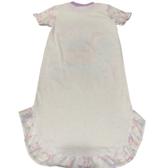 RARE Vintage 90s Disney Belle Beauty & The Beast Nightgown 4T Ruffle Hem - Picture 2 of 13